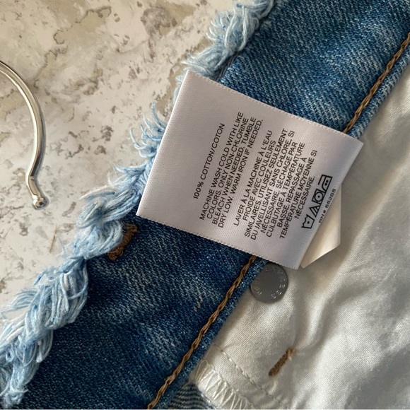 Express Distressed Denim Mini Skirt - Picture 10 of 11